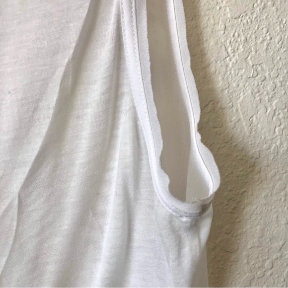 FRENCH CONNECTION Sheer Snow White V-Neck Halter Top - Women's S - Picture 6 of 8